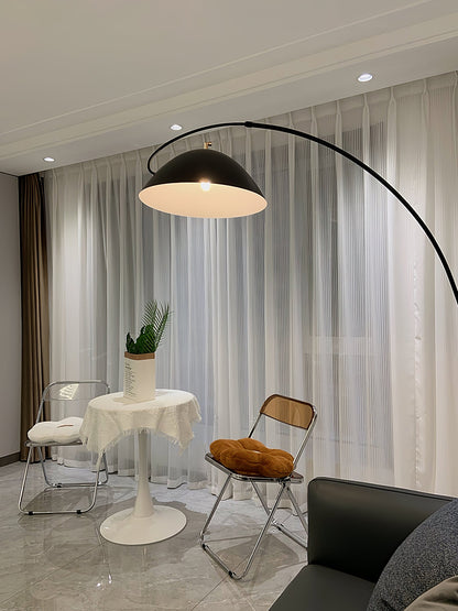 Verse Arc Floor Lamp - Scandinavian Design, LED, Black