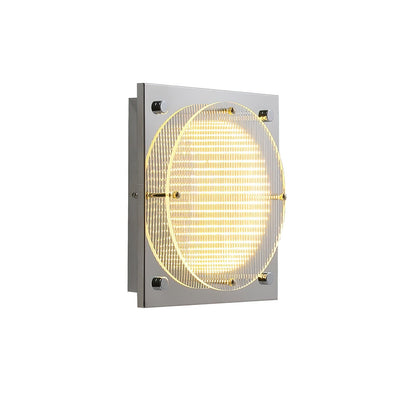 Prism Shield Wall Sconce with LED Light - Chrome Finish