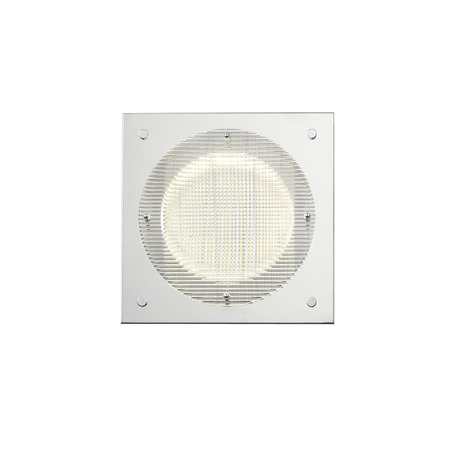 Prism Shield Wall Sconce with LED Light - Chrome Finish