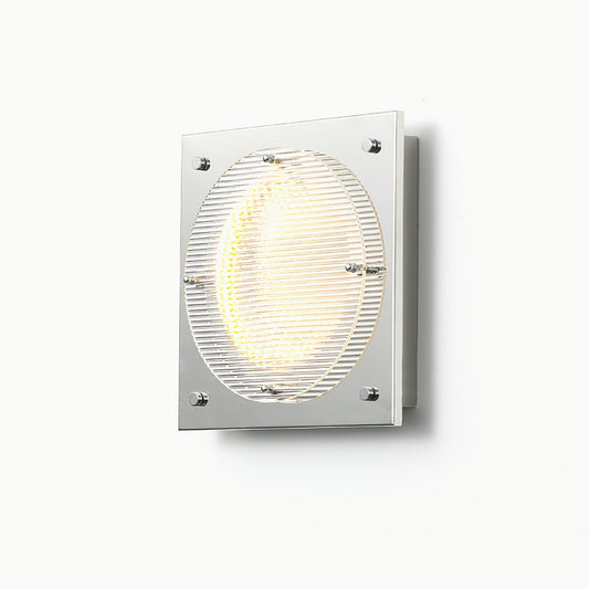 Prism Shield Wall Sconce with LED Light - Chrome Finish