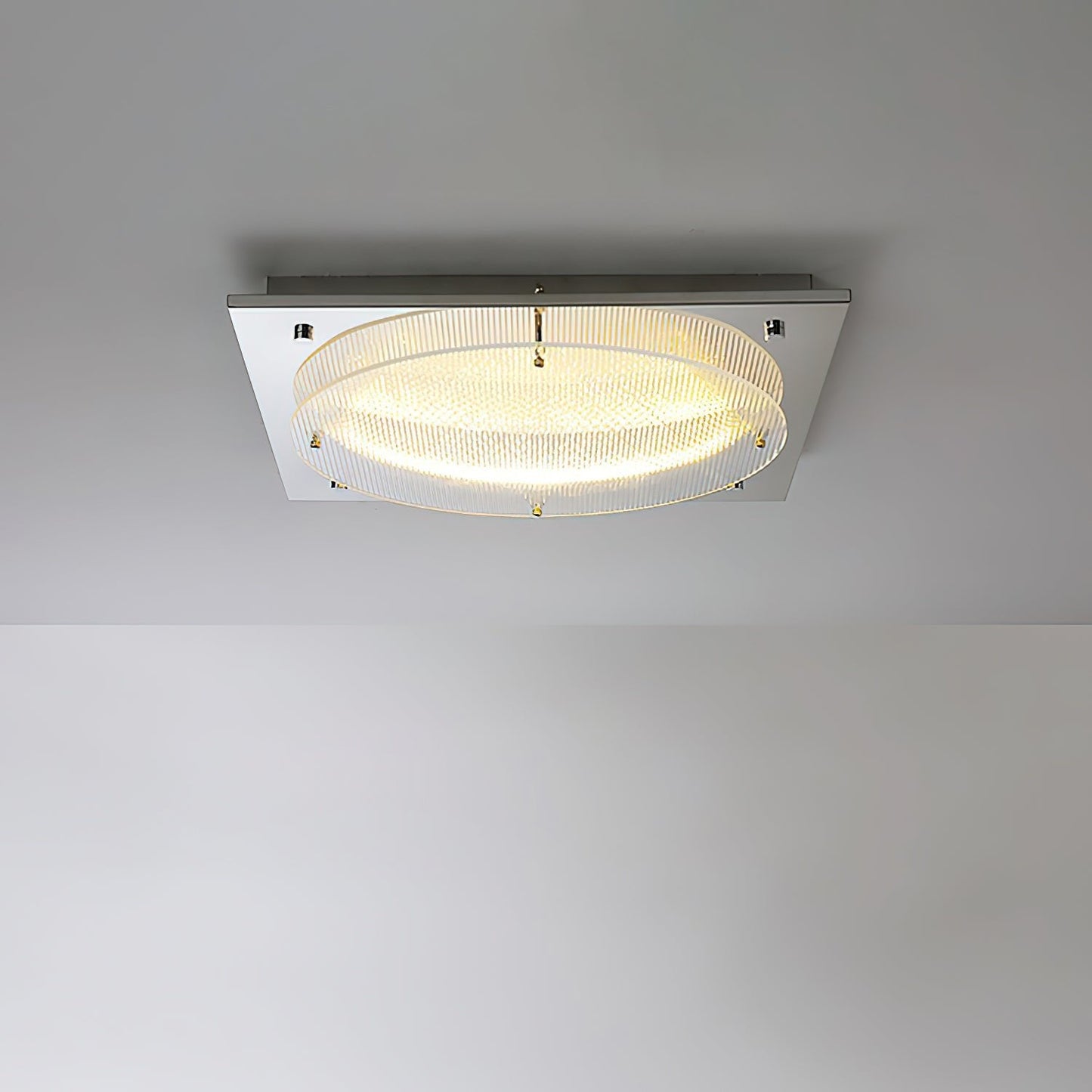 Prism Shield Wall Sconce with LED Light - Chrome Finish