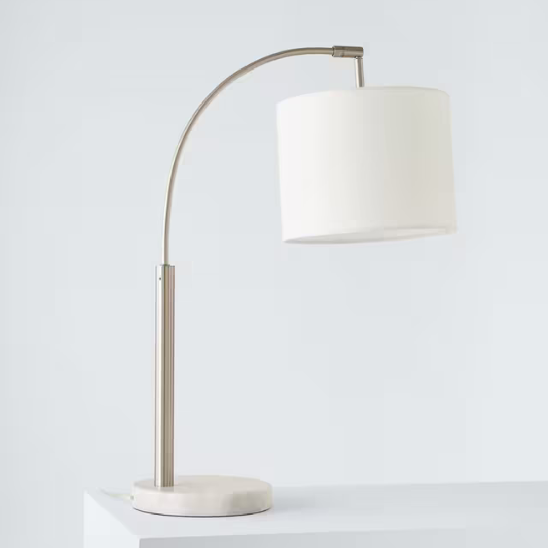 Angus Arched Table Lamp with Marble Base - Modern Lighting for Any Room