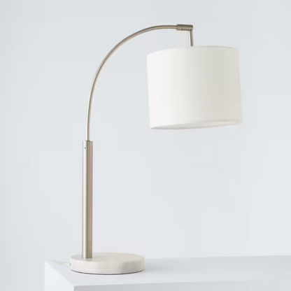 Angus Arched Table Lamp with Marble Base - Modern Lighting for Any Room