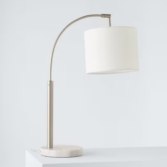 Angus Arched Table Lamp with Marble Base - Modern Lighting for Any Room