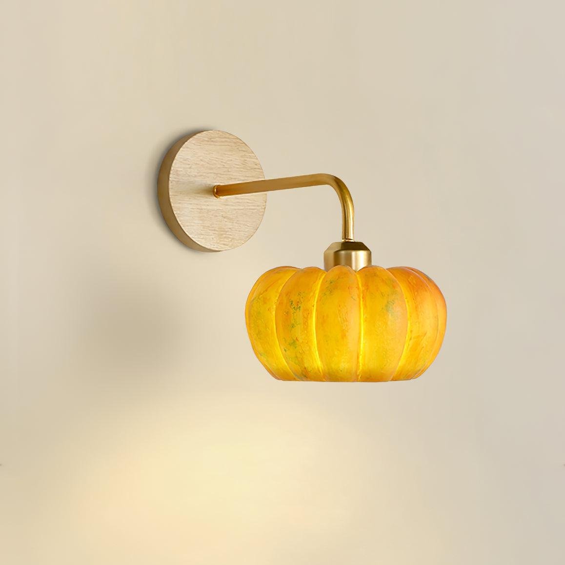 Pumpkin Wall Light - LED Indoor Decorative Lighting - Set of 2