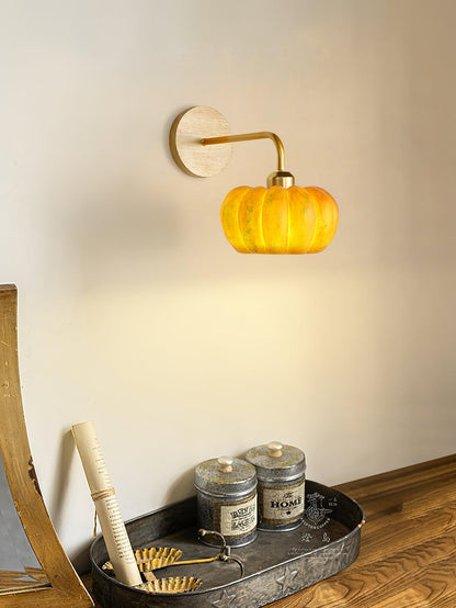 Pumpkin Wall Light - LED Indoor Decorative Lighting - Set of 2