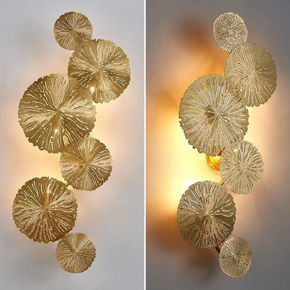 Lotus Leaf Wall Sconce LED Light Fixture for Indoor Use