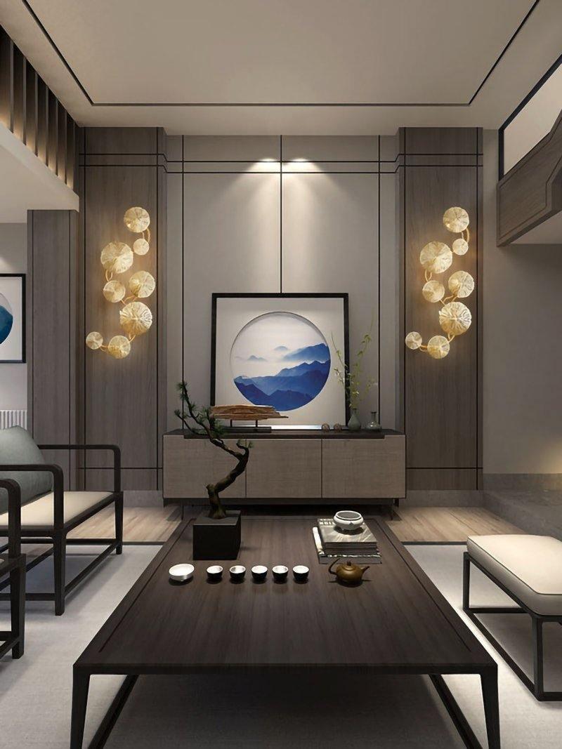 Lotus Leaf Wall Sconce LED Light Fixture for Indoor Use