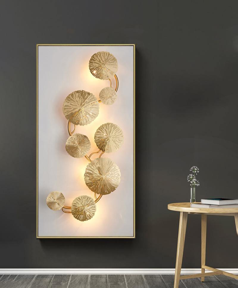 Lotus Leaf Wall Sconce LED Light Fixture for Indoor Use