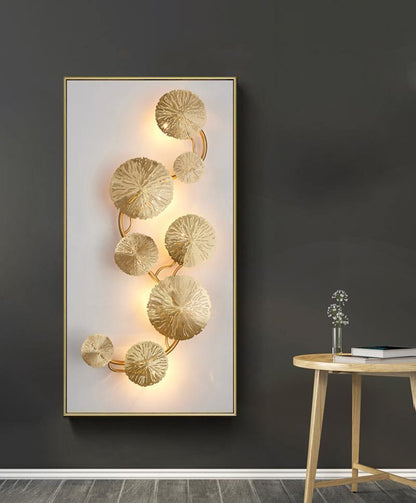 Lotus Leaf Wall Sconce LED Light Fixture for Indoor Use