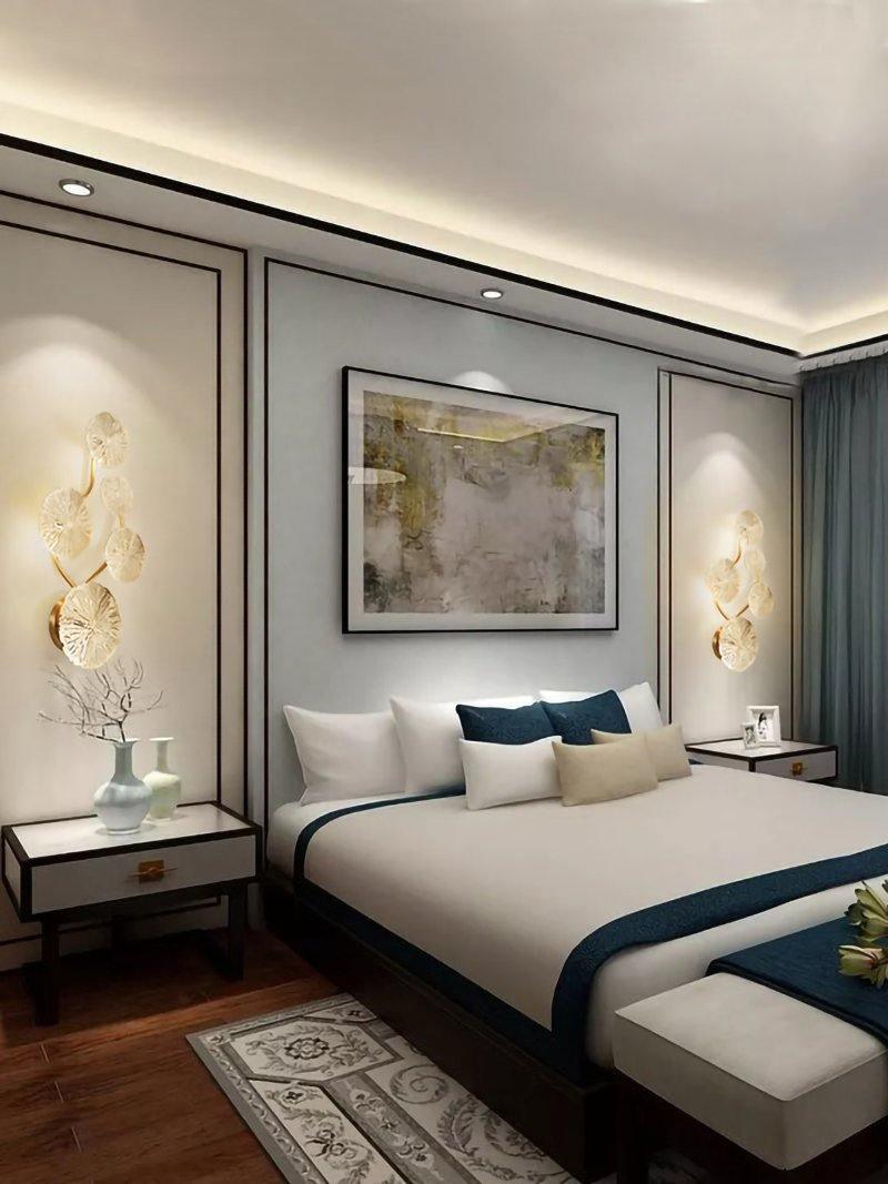 Lotus Leaf Wall Sconce LED Light Fixture for Indoor Use