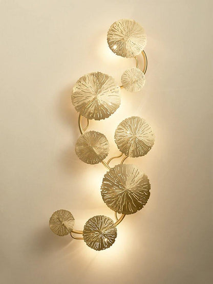 Lotus Leaf Wall Sconce LED Light Fixture for Indoor Use