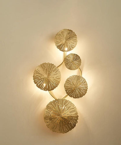 Lotus Leaf Wall Sconce LED Light Fixture for Indoor Use