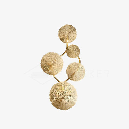 Lotus Leaf Wall Sconce LED Light Fixture for Indoor Use