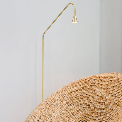 Pureform Floor Lamp Minimalist LED Indoor Lighting Gold Black
