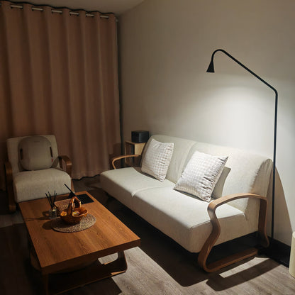 Pureform Floor Lamp Minimalist LED Indoor Lighting Gold Black