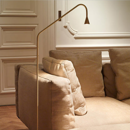 Pureform Floor Lamp Minimalist LED Indoor Lighting Gold Black