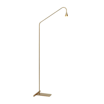 Pureform Floor Lamp Minimalist LED Indoor Lighting Gold Black