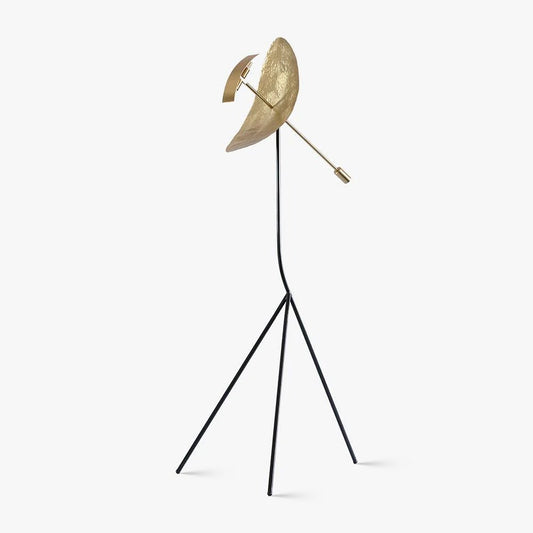Ribot Floor Lamp LED Indoor Tripod Light - Gold Metal Design