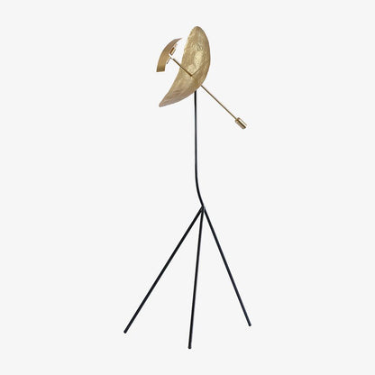 Ribot Floor Lamp LED Indoor Tripod Light - Gold Metal Design