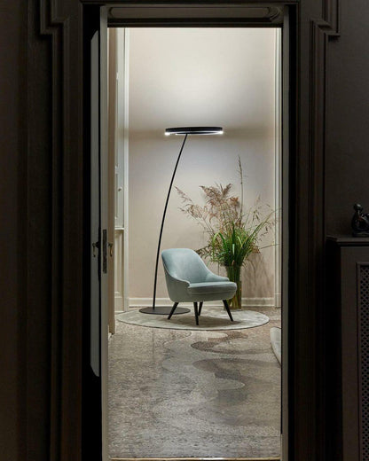 Ring Floor Light with LED, Adjustable Height, Indoor Use