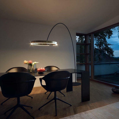Ring Floor Light with LED, Adjustable Height, Indoor Use