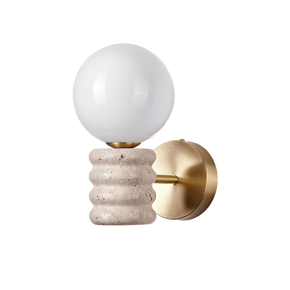 Romus Wall Lamp - Yellow Travertine LED Indoor Fixture