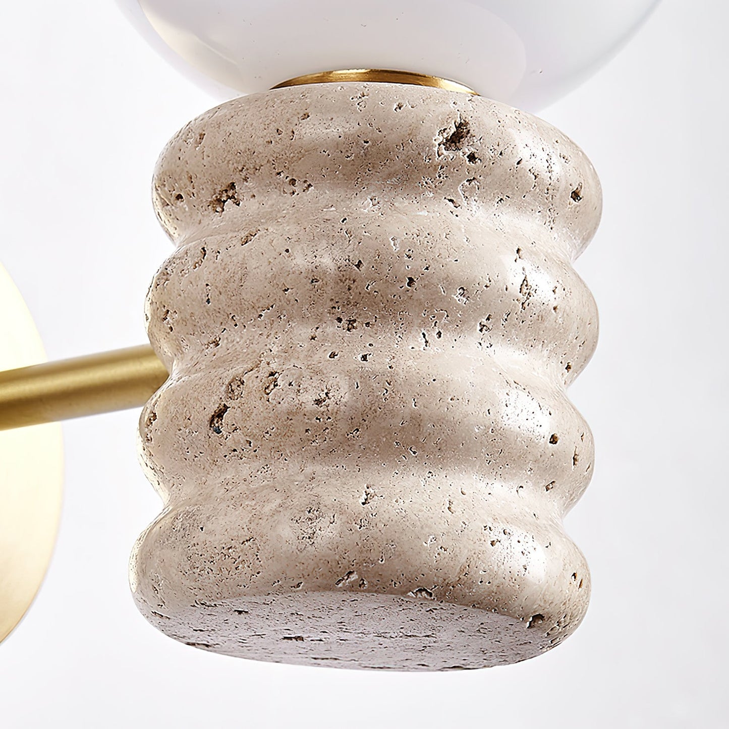 Romus Wall Lamp - Yellow Travertine LED Indoor Fixture