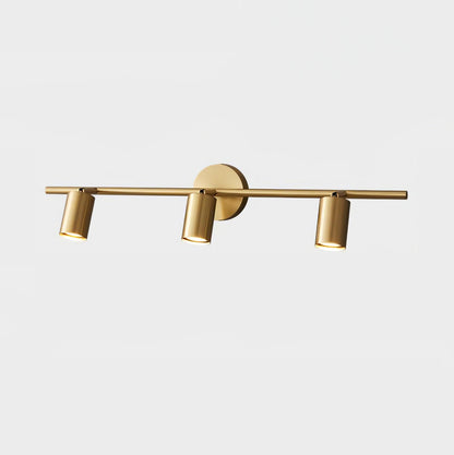 Rotatable Spotlight Wall Light - LED, Brass, 2-4 Heads