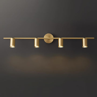 Rotatable Spotlight Wall Light - LED, Brass, 2-4 Heads