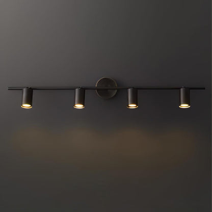 Rotatable Spotlight Wall Light - LED, Brass, 2-4 Heads