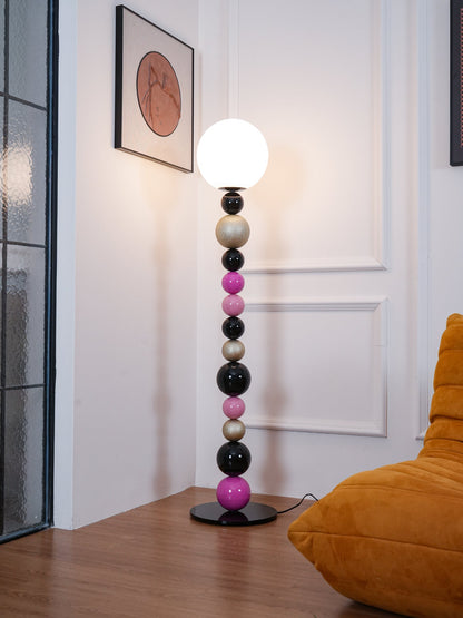 Round Balls Stacking Floor Lamp LED Indoor Lighting Modern