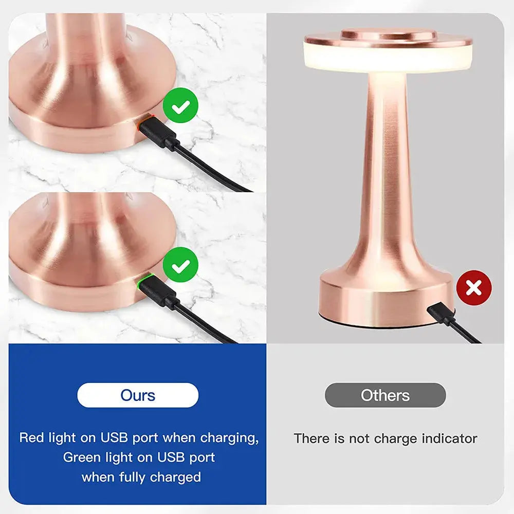 Floral Table Lamp with Elegant Ambient Lighting - LED Design