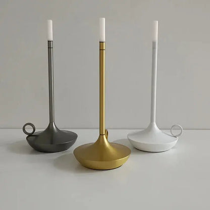 Rechargeable Touch-Control Candle Table Lamp LED Decor