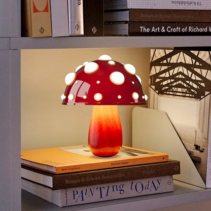 LED Mushroom Lamp Rechargeable USB for Bedroom Lighting