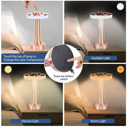 Floral Table Lamp with Elegant Ambient Lighting - LED Design