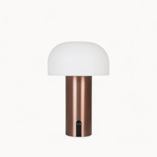House Nordic ApS Soham LED Table Lamp - Rechargeable, White/Copper