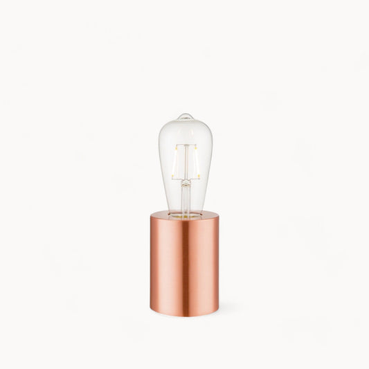 Home Sweet Home Industrial Table Lamp Copper Dimmable 7.5cm