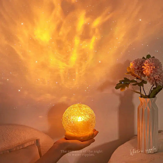 LED Relaxation Water Wave Projector Lamp – Crystal Design