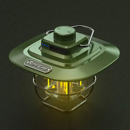 Rechargeable Vintage LED Camping Lantern - Portable Light