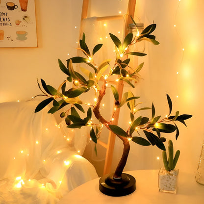 Magical Tree Lamp with Sparkling LED Light - Green