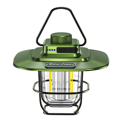 Rechargeable Vintage LED Camping Lantern - Portable Light