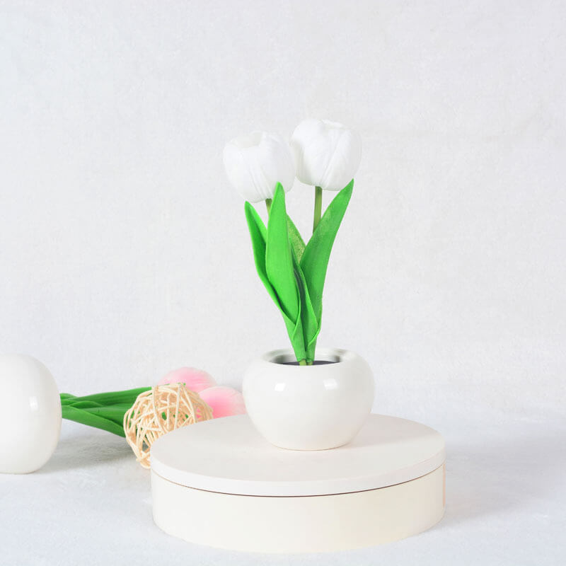 Modern Creative Simulation Tulip Peony LED Table Lamp