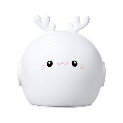 Kreative Cartoon Deer Rabbit Silicone USB LED Night Light Lamp