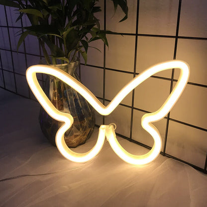 Kreative Neon Butterfly LED Battery/USB Decorative Light