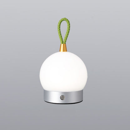 Modern Round Acrylic Aluminium USB Rechargeable Portable LED Night Light Table Lamp