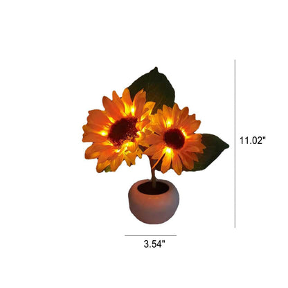 Modern Creative Simulation Sunflower LED Table Lamp