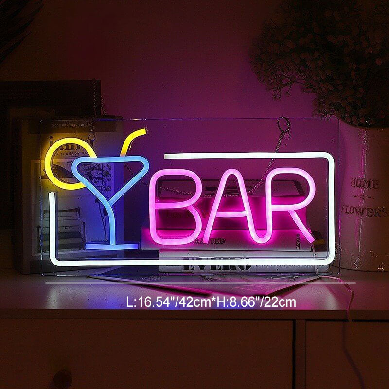 Moderne Creative Letters USB LED Neon Ambient Light