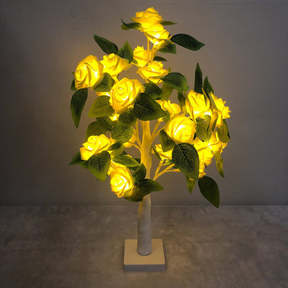 Decorative LED Rose Table Lamp - Battery Operated Light