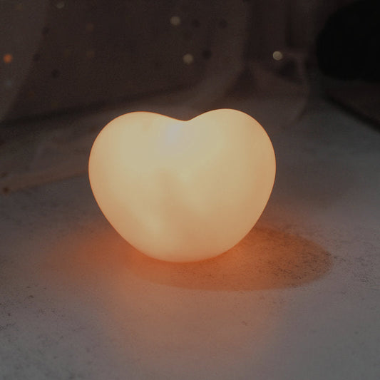 Moderne Silicone Creative Heart LED Night Light Table Lamp